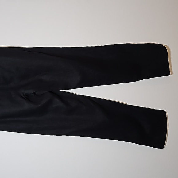 Banana Republic HR Pleated Pant Trouser Slacks Linen High Waisted Wide Black 4 L - Picture 7 of 14